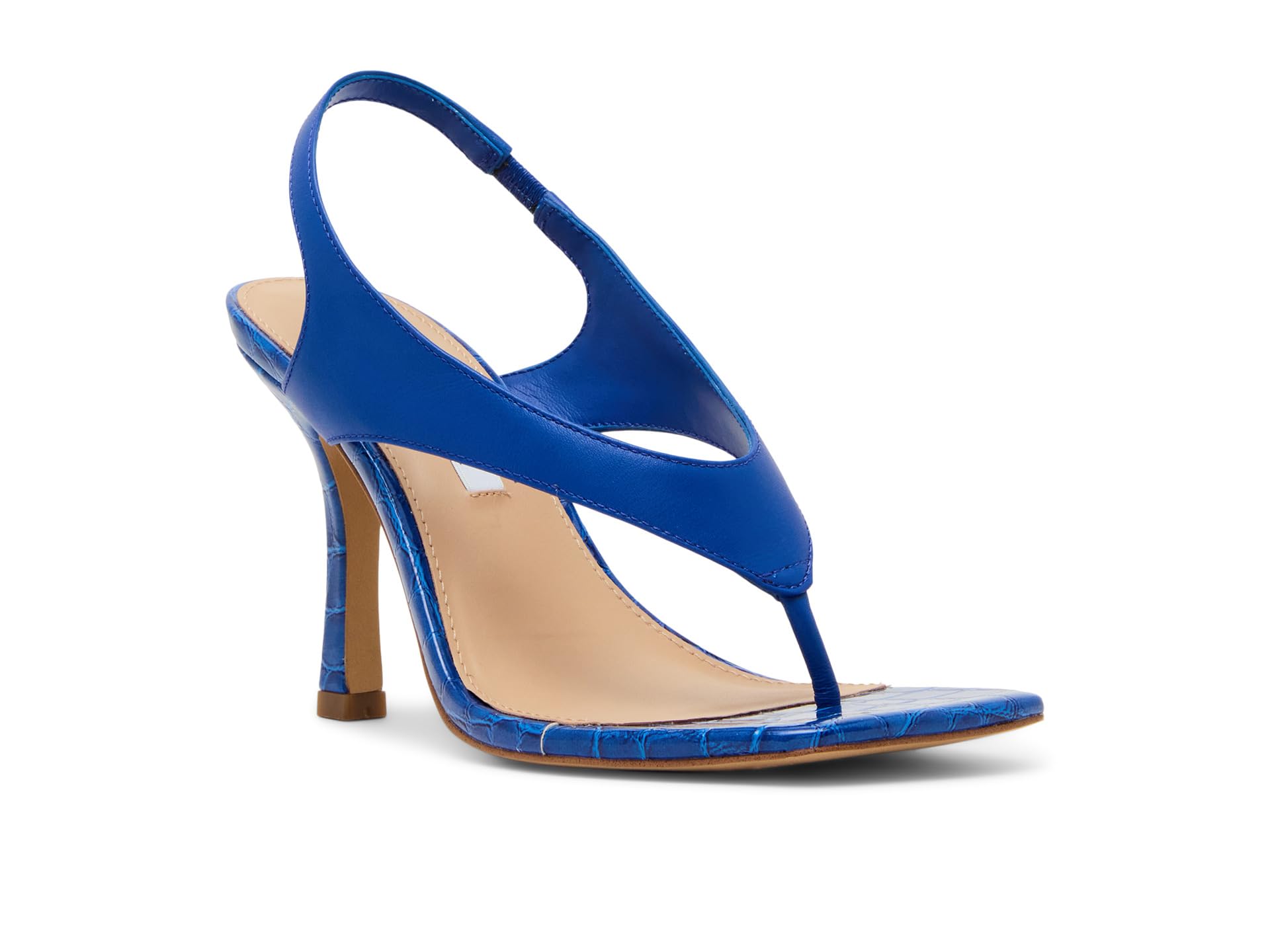 Steve Madden Women’s Improv Heeled Sandal, Cobalt Blue, 5.5