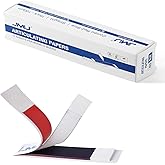 JMU Dental Articulating Paper 144 PCS, Straight Shape 110x21mm, 100&mu;m Thick | Doubled Side for Occlusal Adjustment(Thick Red/Blue)
