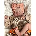 Pinky Reborn Baby Dolls Girl 19Inch Cloth Weighted Body Silicone Reborn Toddler DollLifelike Dolls That Look Real Child Toys with Outfit & Accessories
