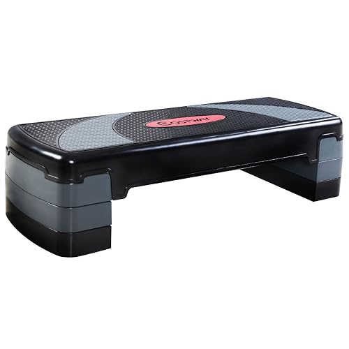 Exercise Step Platform Adjustable Step Aerobic Platform - 5 Height ...