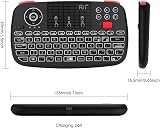 Rii I4 Dual Mode Bluetooth 4.0 + 2.4G Mini Keyboard with Touchpad Backlit view 4