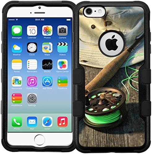 iPhone 6 Case, iPhone 6S (4.7") Case - Armatus Gear (TM) Design Phone Case Rugged Dual Layer Hybrid Armor Protective Cover - Fly-Fishing Rod