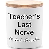 BFJLIFE Teacher Gifts for Women Funny Unique Novelty Music Preschool Dance Teacher Appreciation Gift for Christmas Lavender Scented Soy Candles