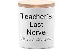 BFJLIFE Teacher Gifts for Women Funny Unique Novelty Daycare Music Preschool Dance Teacher Appreciation Gift for Christmas Lavender Scented Soy Candles