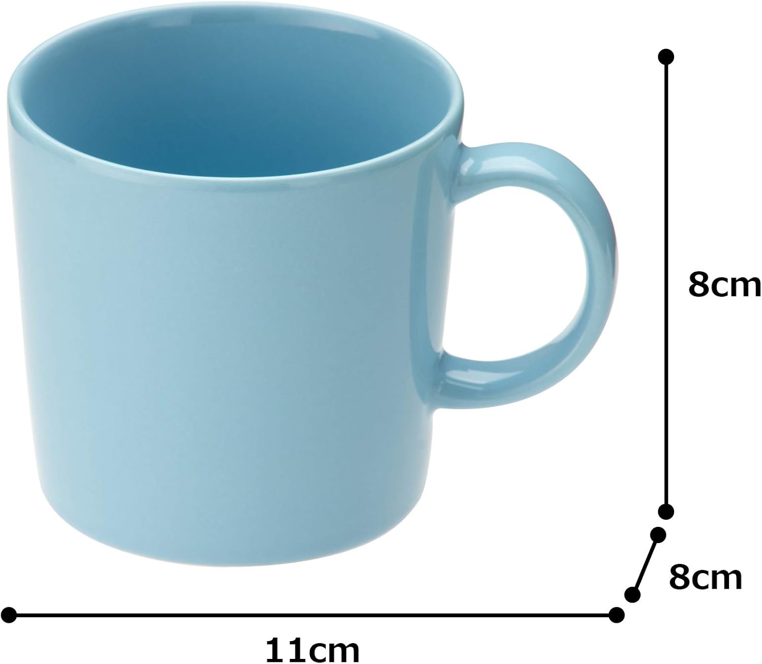 ティーマ マグカップ ライトブルー 約300ml