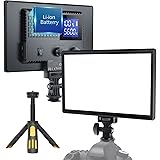 RALENO LED Video Light, Camera Light for Pictures Video Recording with 4000mAh Battery Support Type-C USB Power Supply, CRI>9