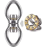 Dolibest Swing Swivel with 2 Bearing,Safest Rotational Device Hanging Accessory for Aerial Silks Dance, Web Tree Swing, Yoga Sets Hanging Hammock 800LB Capacity