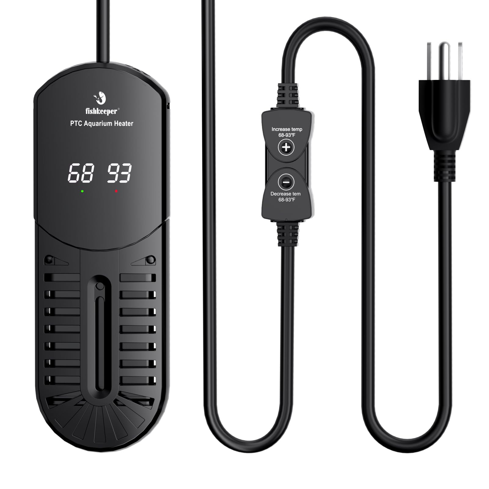 fishkeeper Aquarium Heater, 500W Submersible Fish