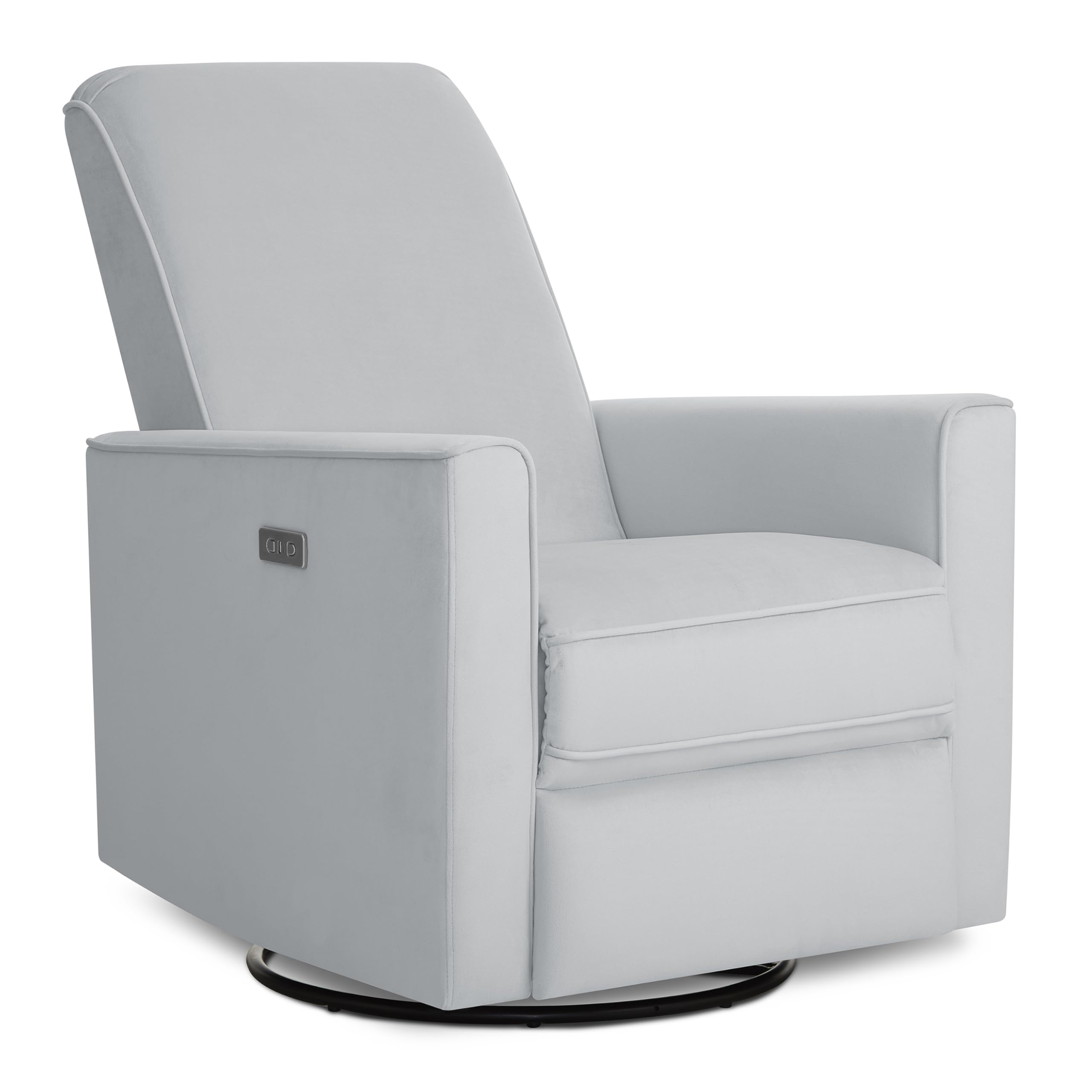 Evolur Harlow Deluxe Upholstered Plush Seating Glide Rocker, Swivel ...