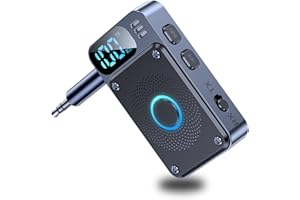 Bluetooth 5.4 Transmitter and Receiver, 2-in-1 Wireless 3.5mm Aux Bluetooth Adapter Bluetooth Transmitter for TV to Wireless 