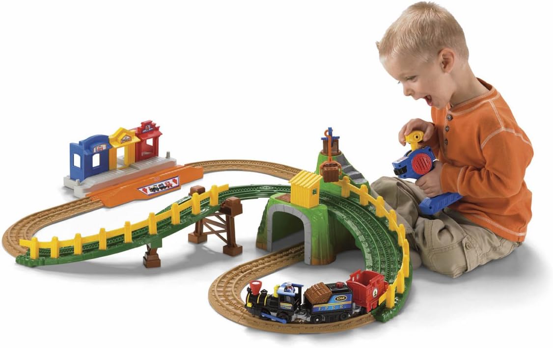 fisher price train set with remote