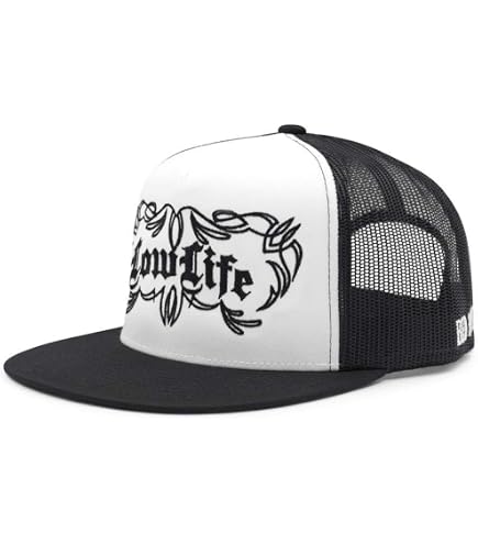 666 Sinner Trucker Cap for Men – Flat Bill 5-Panel Mesh Hat – 3D