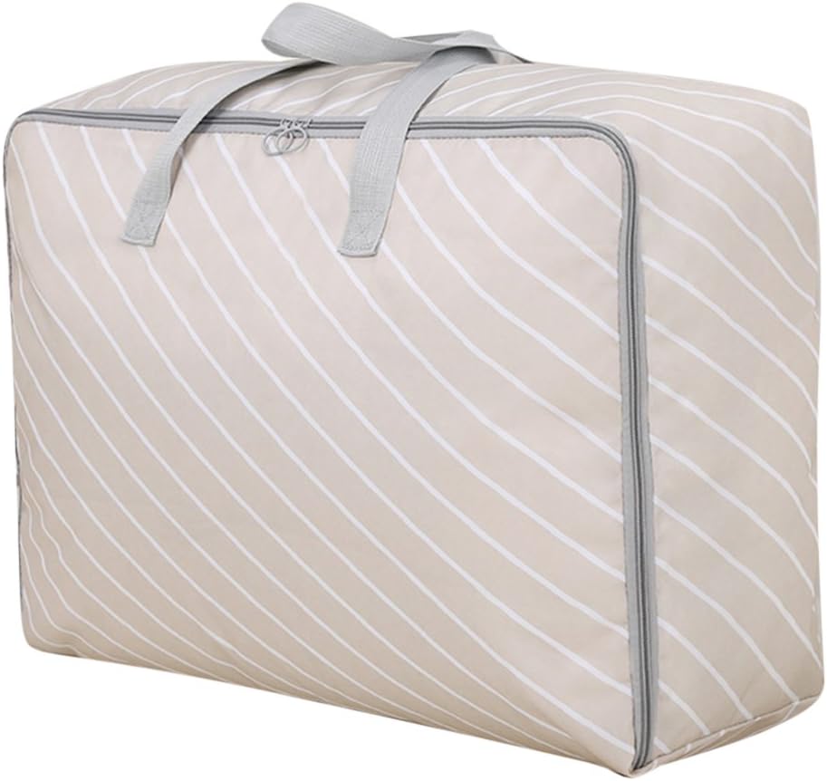 HomeMiYN Aufbewahrungstaschen mit Reißverschlüssen aus Twill Baumwolle