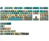 dagaladoo Double Shot PBT keycaps Green/Blue Shine