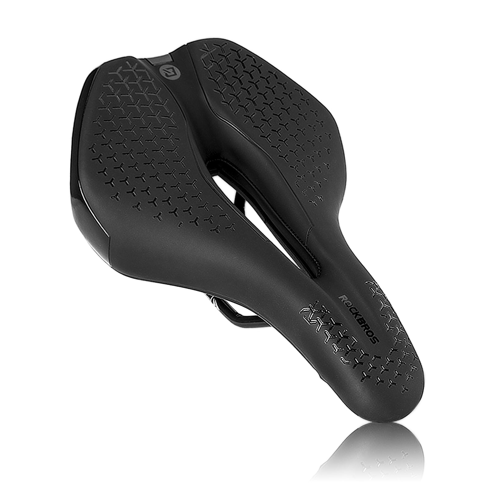 ROCKBROS Mountain Bike Saddle Comfortable Anti-Slip Memory Foam Breathable Bicycle Seat Fits Mtb, Road, Spinning, Exercise & City Bikes