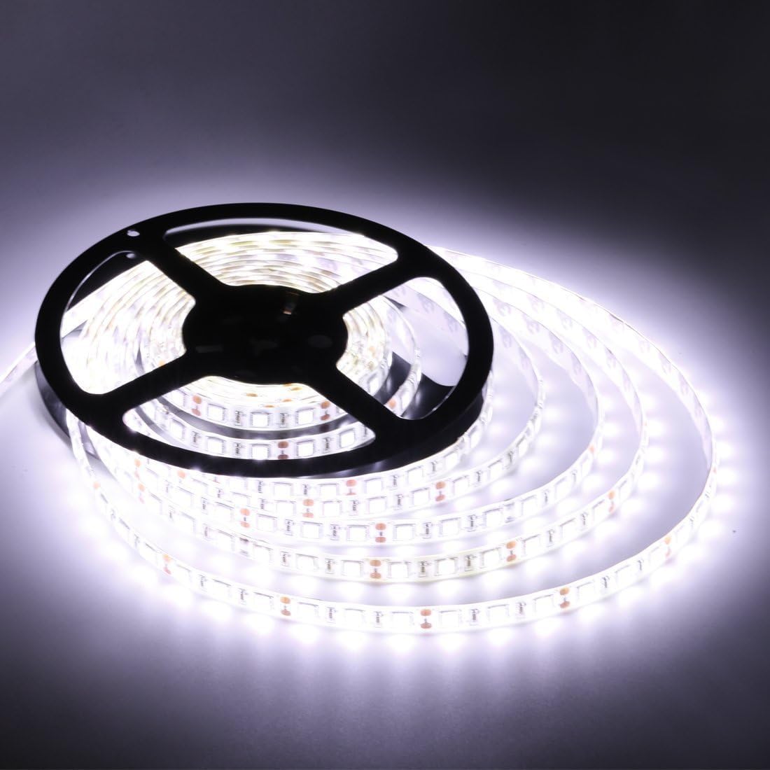 MAIKAIRUI Flexible LED Strip Lights,300 Units SMD 5050 LEDs,Waterproof,12 Volt LED Light Strips, Pack of 16.4ft/5m (White)