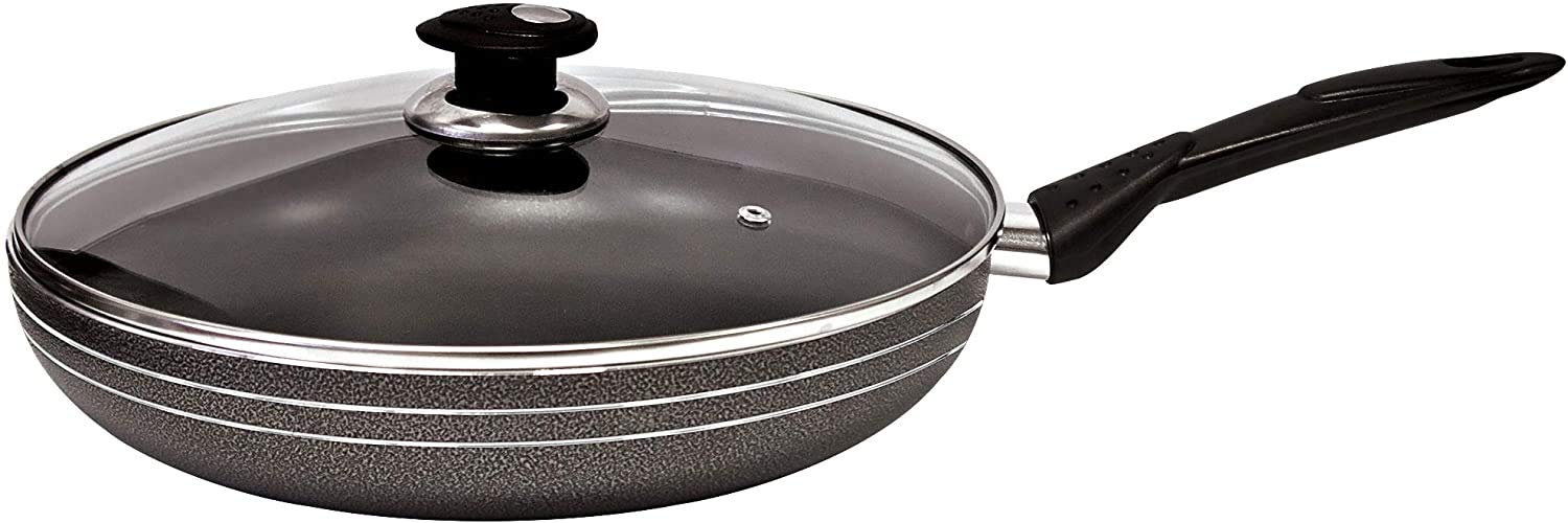Una Non-stick Frying Pan with Lid Induction Base - 30 cm