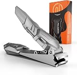 INXEN Nail Clippers with Catcher Heavy Duty Stainless Steel