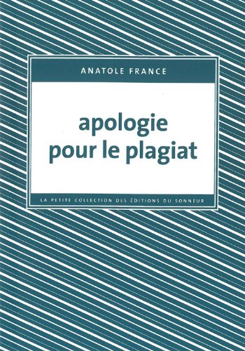 Apologie pour le plagiat