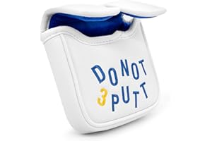 ACEBIRDIE Golf Mallet Putter Cover, Golf Club Cover with Strong Magnetic Closure, PU Leather Waterproof Golf Putter Cover Golf Accessories