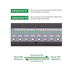 FMUSER 10-Outlet Power Sequencer Conditioner, 3000W