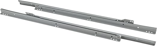 Steelex D4323 18 Inch Euro Style Self Closing Drawer Slides Grey