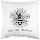 Bee the change Throw Pillow