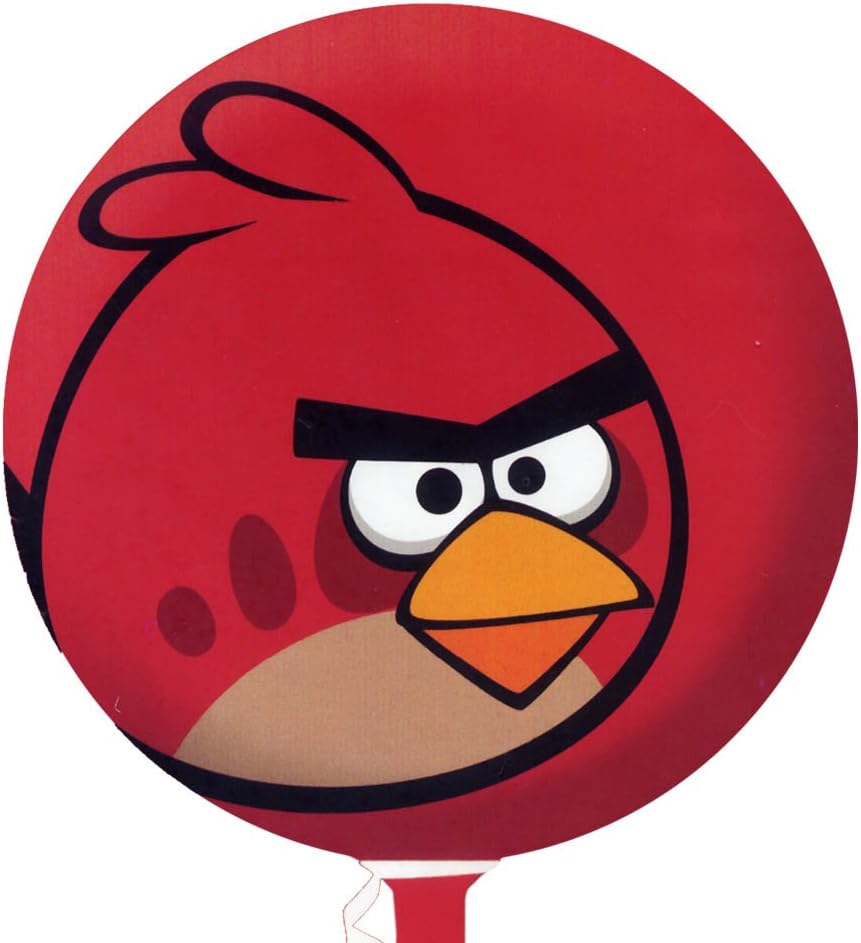 Angry Birds Red Round Foil Balloon (Sold Uninflated)