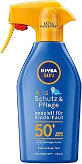 NIVEA SUN Sonnenspray mit verbesserter Formel für Kinder, Lichtschutzfaktor 50+, 300 ml Sprühflasche, Kids Schutz &amp; Pflege