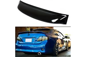 CUZTOM TUNING Fits for 2009-2013 Toyota Corolla JDM Smoke Tinted Rear Roof Aero Rain Sun Window Visor