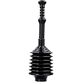 JS Jackson Supplies Professional Bellows Accordion Toilet Plunger, High Pressure Thrust Plunge Removes Heavy Duty Clogs from 