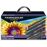Prismacolor Premier Dual-Ended Art Markers Alcohol Marker Set 72 Count - Assorted Colors Perfect for Adult Coloring Drawing Art Supplies Bible Study Supplies