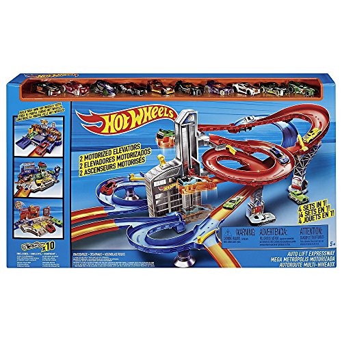 Hot wheels auto lift expressway play set