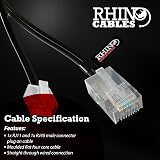 rhinocables RJ11 to RJ45 Cable Ethernet Patch Lead 3m Black view 5