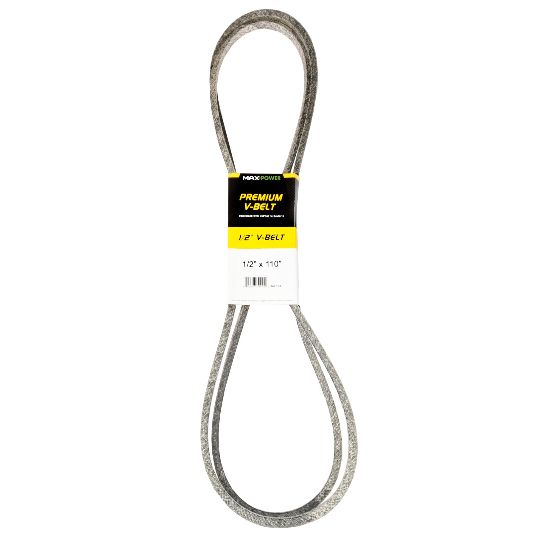 Maxpower 347553 Premium Belt Reinforced with Kevlar Fiber Cords, 1/2" x 110"