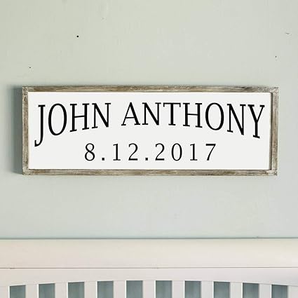 rustic name signs nursery