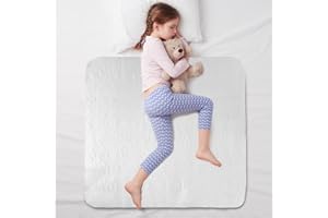 Bamuho 2 Pack Pee Pads for Kids 34"x 36", Washable Potty Training Bed Pads for Toddlers with 4 Layers of Protection, Waterproof Bed Pads Great for Children, Adults and Pets