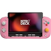 CRKD Nitro Deck - Professional Handheld Deck with Zero Stick Drift for Nintendo Switch and Switch OLED (Retro Pink - Nostalgia Collection)