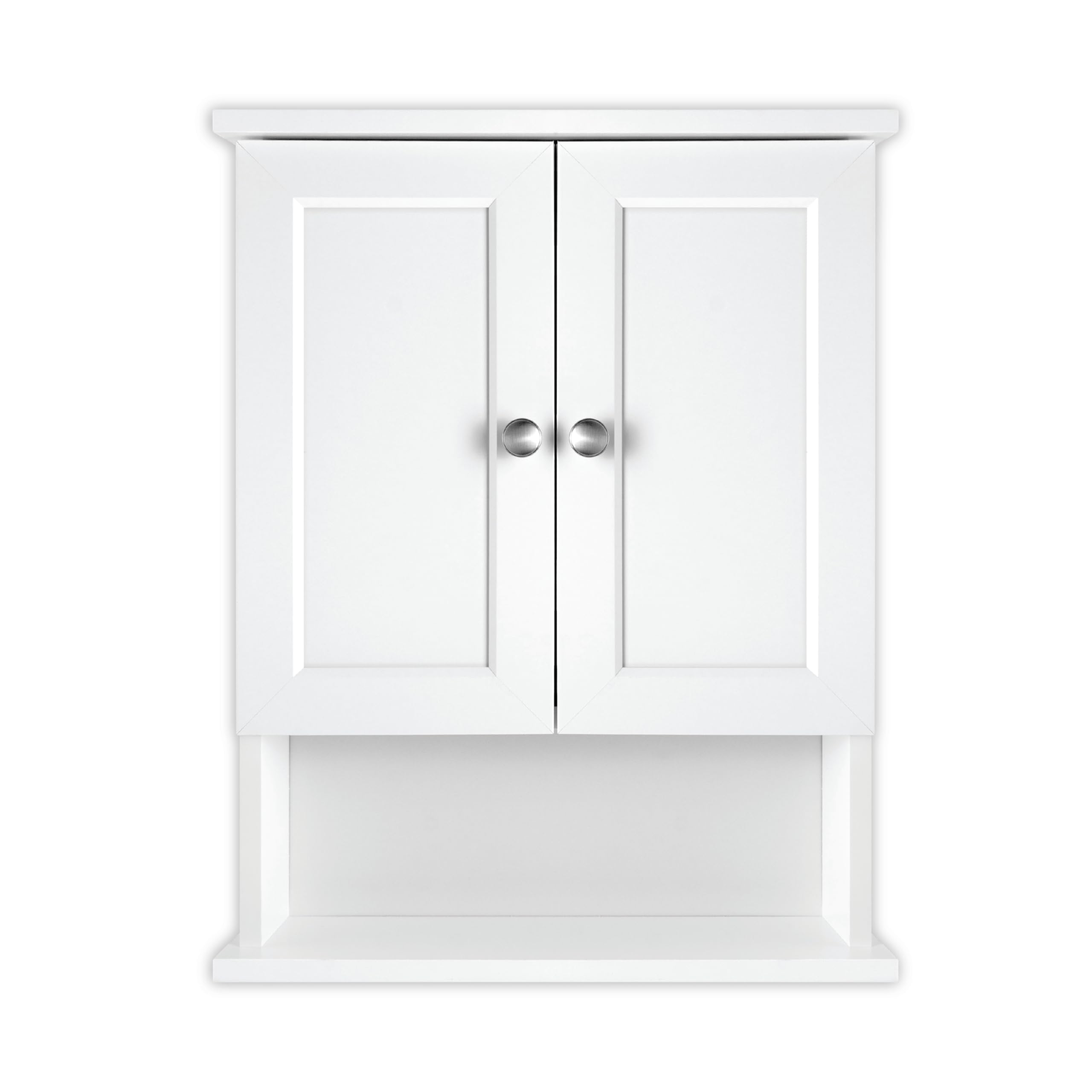 Photo 1 of ** sold as is no refund/return** see comments 
MCS 23x18 White Medicine Cabinet Organizer, Wall Mounted 2-Door Bathroom Cabinet for Over-The-Toilet Storage, Bathroom Furniture & Restroom Organizer