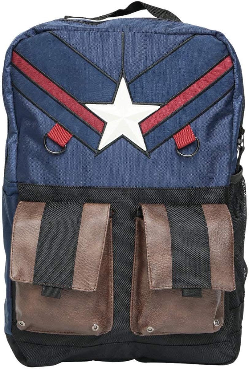 marvel captain america built with herringbone backpack