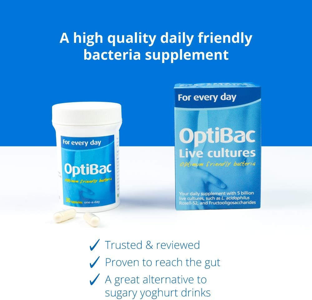 Optibac Probiotics Every Day, Vegan Digestive Probiotic Supplement, Most Trusted & Recommended Brand - Image 3