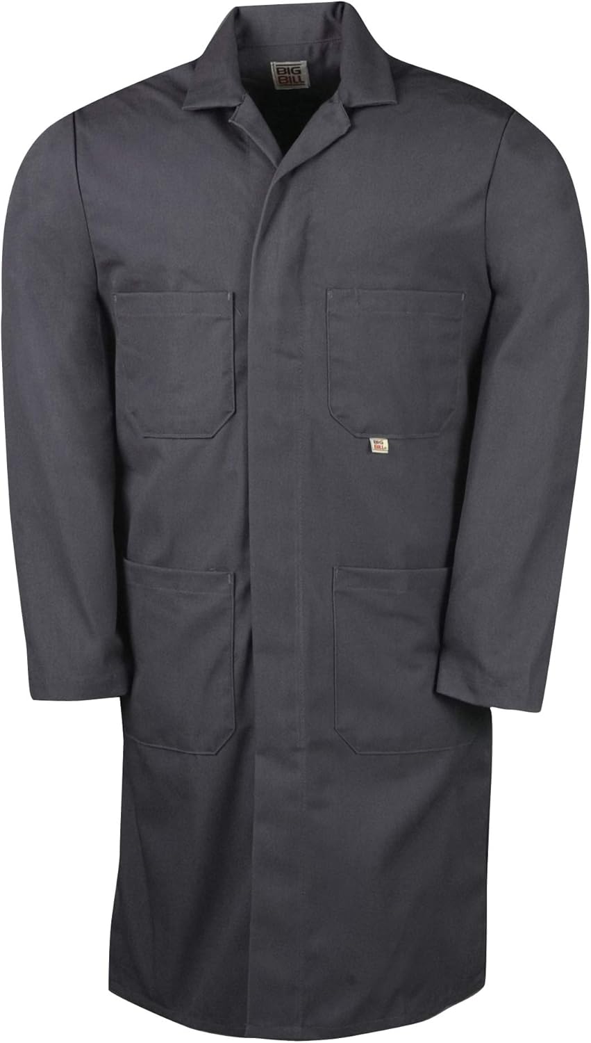 Big and Tall Workwear Labcoat in Navy, Grey, Green, and White Made in