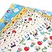 David Angie Back to School Theme Faux Leather Fabric Sheet 10 Pcs 8
