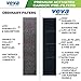 VEVA Premium Carbon Activated Pre Filter 6 Pack Compatible with Air Purifier Models AC5000 Series, Compatible with Filter C FLT5000 FLT5250PT