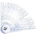Rannb Plastic Metric Feeler Gauge 0.05-1mm Thickness 13 Blades Gap Measuring Tool