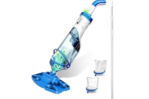 LANCHEZ 2026new Cordless Pool Vacuum for Above Pools, Rechargeable Handheld Hot Tub SPA Vacuum,18 GPM Powerful Suction, IPX8, Ideal for Inflatable, Pools up to 88", 60-min Spot Cleaning Sand and Debris