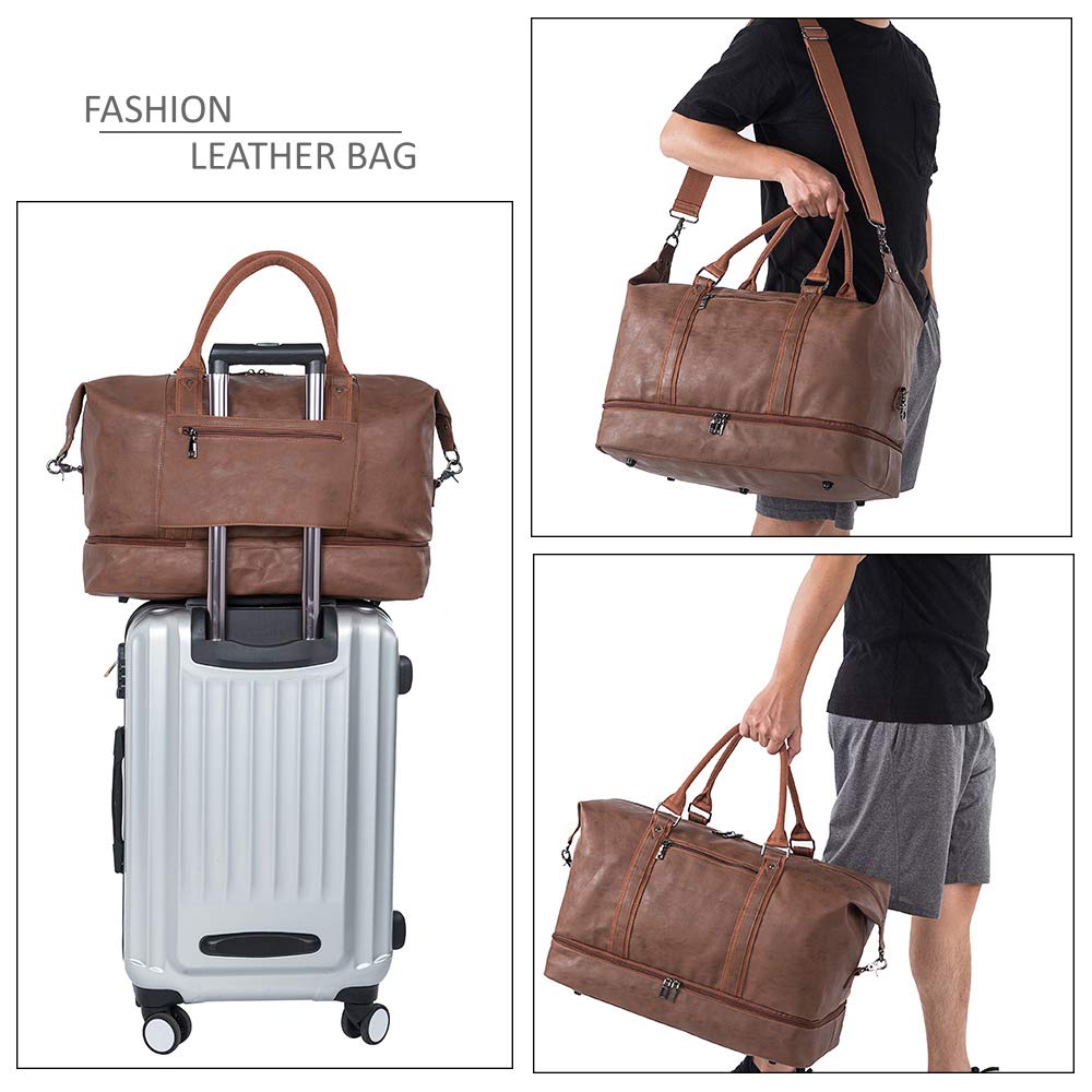 Weekender Overnight Bag Carry On Bag Travel Bag with Shoe Pouch