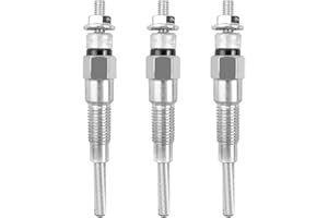 YUANTUO 16851-65510 16851-65512 Glow Plug Replacement 3 Pcs Compatible with Kubota D722 D902 D905 D1005 D1105 V1505 V1305 Z482 RTV900 RTV1100, Fit for Tractor B1700D B1700E ZD326 ZD331, Mower BX1800D BX1830D