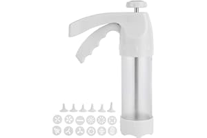 Cookies Press Gun Kit, Cookie Press,19pcs/Set Abs Cookies Biscuits Press Cutter Maker Molds Nozzle Sets with 12 Cookie Discs 