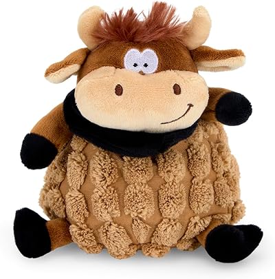 Petface Farmyard Buddies Chunky Cow Plush Dog Toy